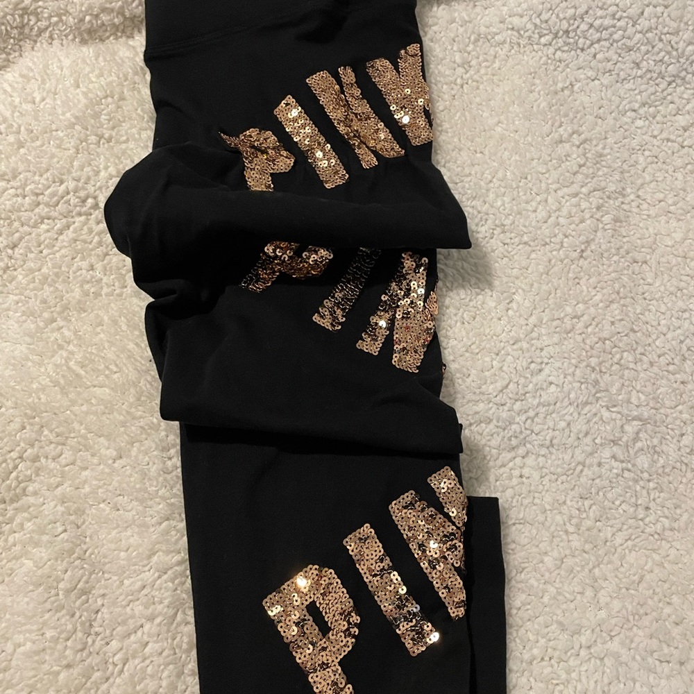 Pink Bling yoga leggings